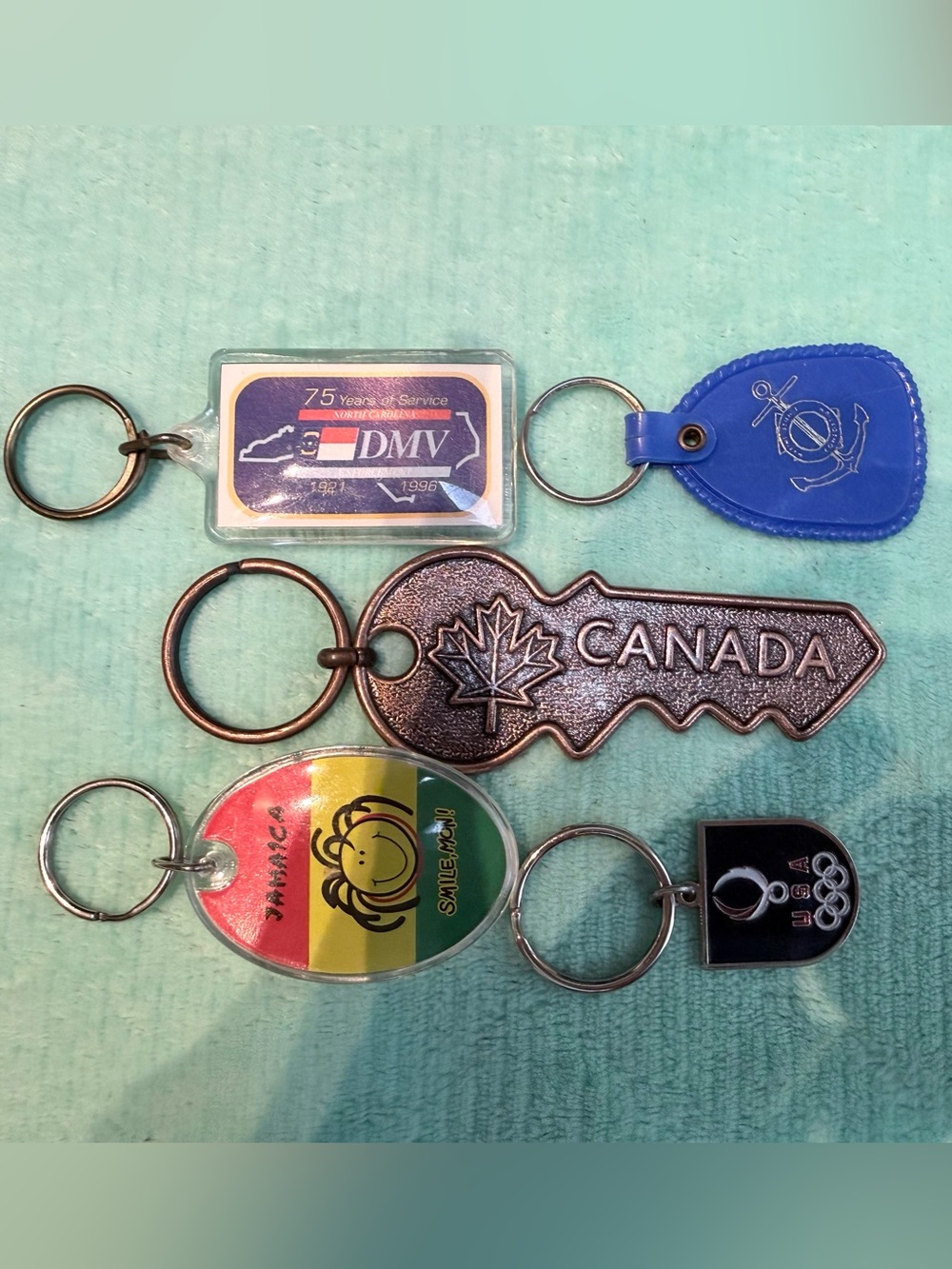 Vintage Souvenir & Promotional
Keychain Collection Lot - 5 Pieces